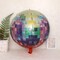 Disco Ball Balloons, Kaluofan 9PCS Disco Balloons, 22 Inches Helium 4D Colorful Disco Ball, Shiny and Unique, Used for Birthdays, Bachelor Parties, 70s 80s 90s Disco Party Decorations